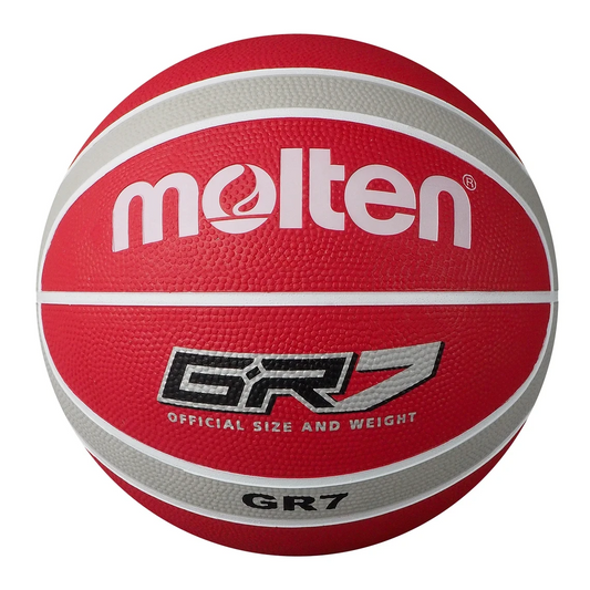 Molten BGR Rubber Basketball White/Red/Silver