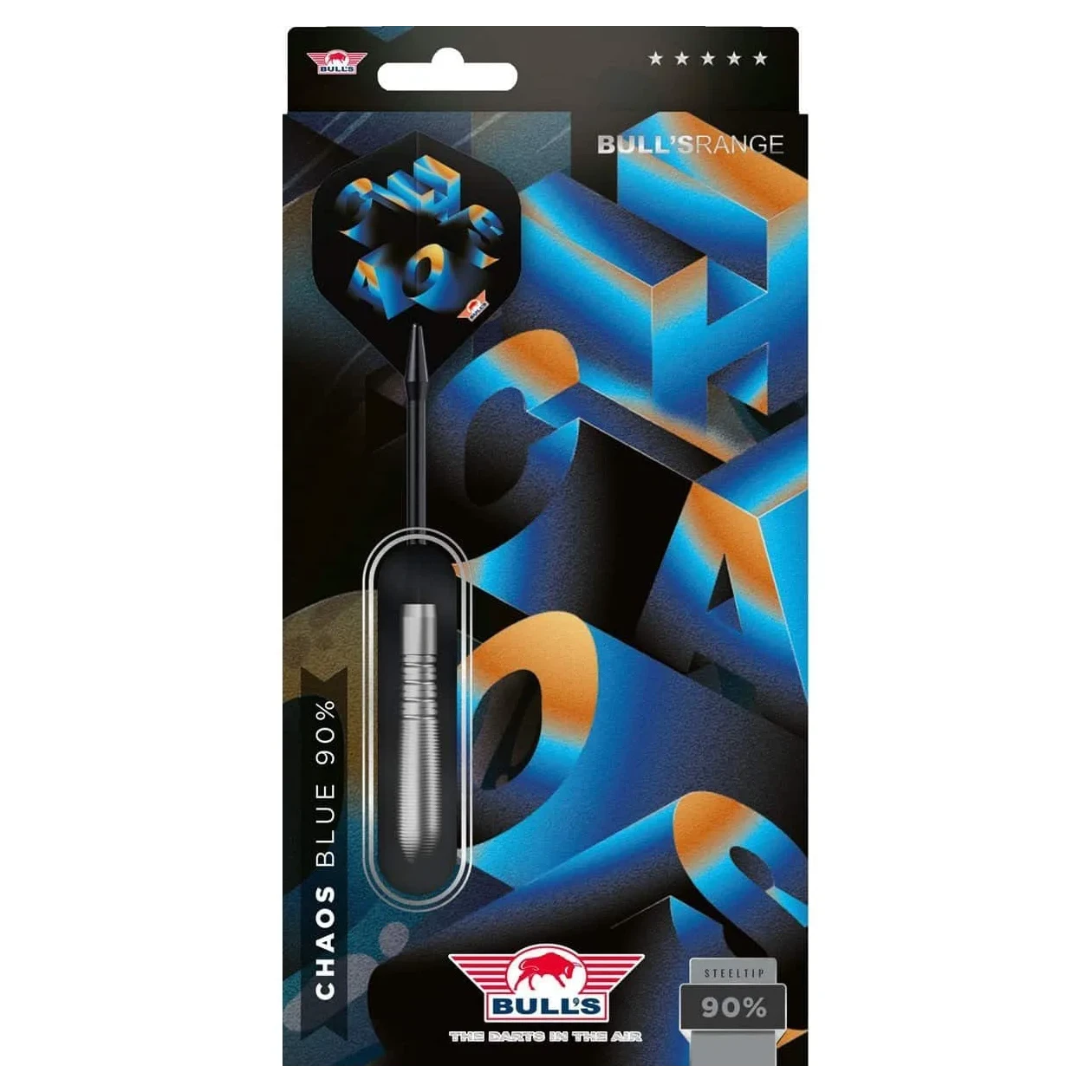 Bulls NL Chaos Blue 90% Tungsten Steel Tip Darts