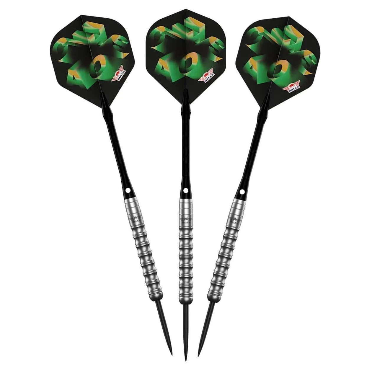 Bulls NL Chaos Green 90% Tungsten Steel Tip Darts