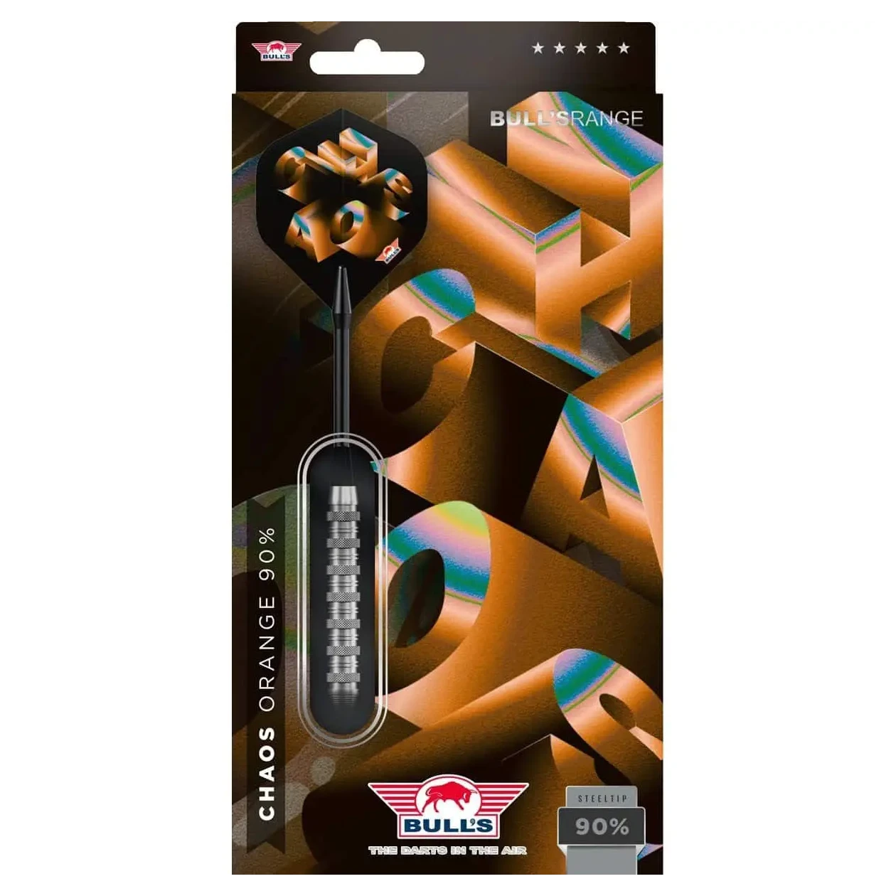 Bulls NL Chaos Orange 90% Tungsten Steel Tip Darts