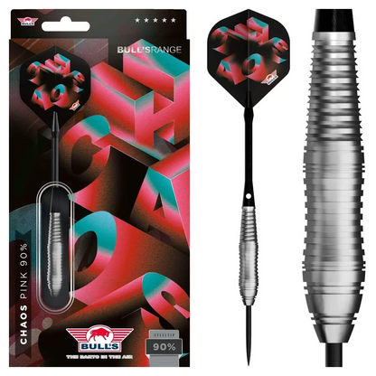 Bulls NL Chaos Pink 90% Tungsten Steel Tip Darts