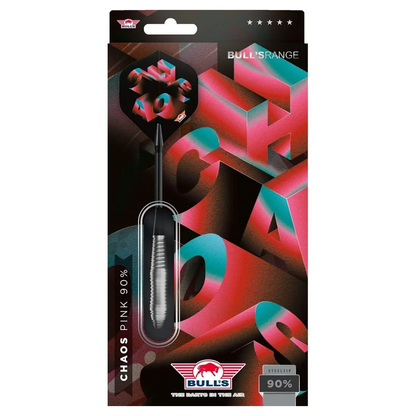 Bulls NL Chaos Pink 90% Tungsten Steel Tip Darts