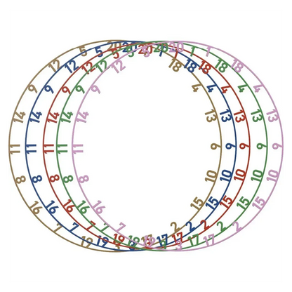 Bulls NL Colorful Dartboard Matt Number Ring Set 5 Pcs