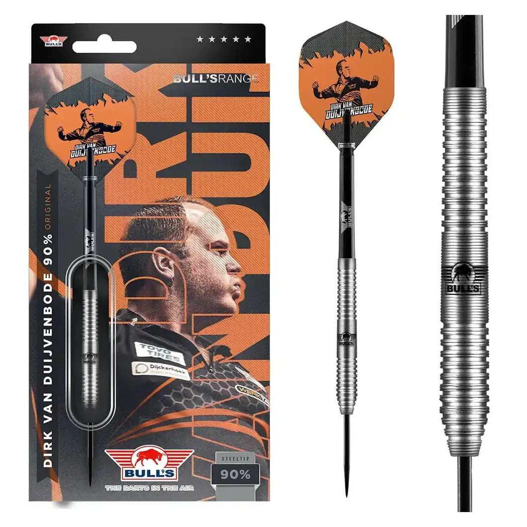 Bulls NL Dirk van Duijvenbode 90% Tungsten Steel Tip Darts