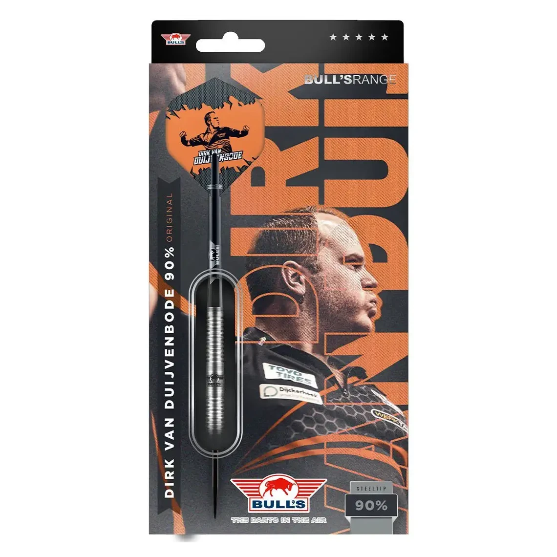Bulls NL Dirk van Duijvenbode 90% Tungsten Steel Tip Darts