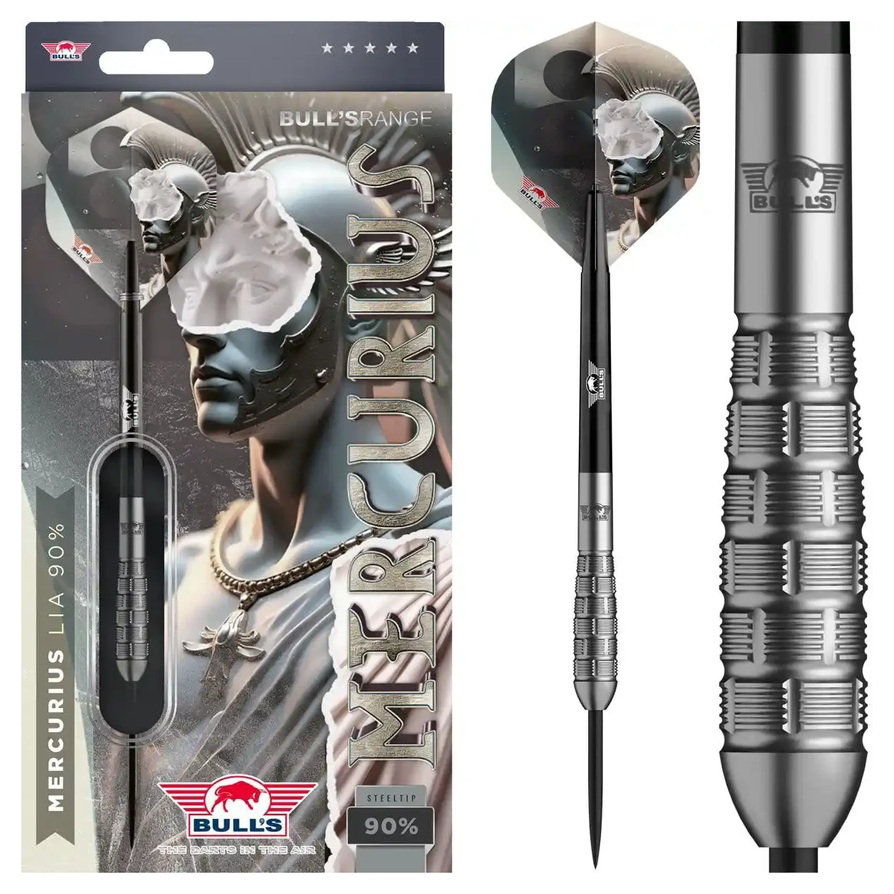 Bulls NL Mercurius Lia 90% Tungsten Steel Tip Darts 