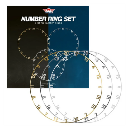 Bulls NL Metal Dartboard Number Ring Set 3pcs
