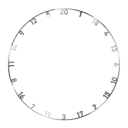 Bulls NL Metal Dartboard Number Ring Set 3pcs Silver