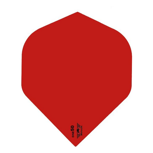 Bulls NL One50 Red Plain "tiny logo" Dart Flight