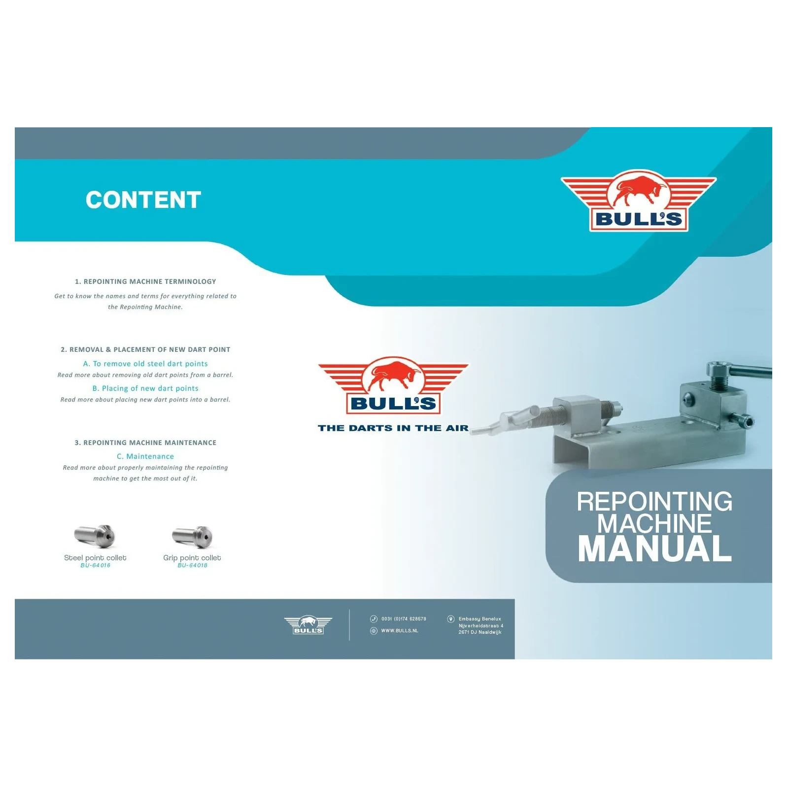 Bulls Repointing Machine + 2 collets