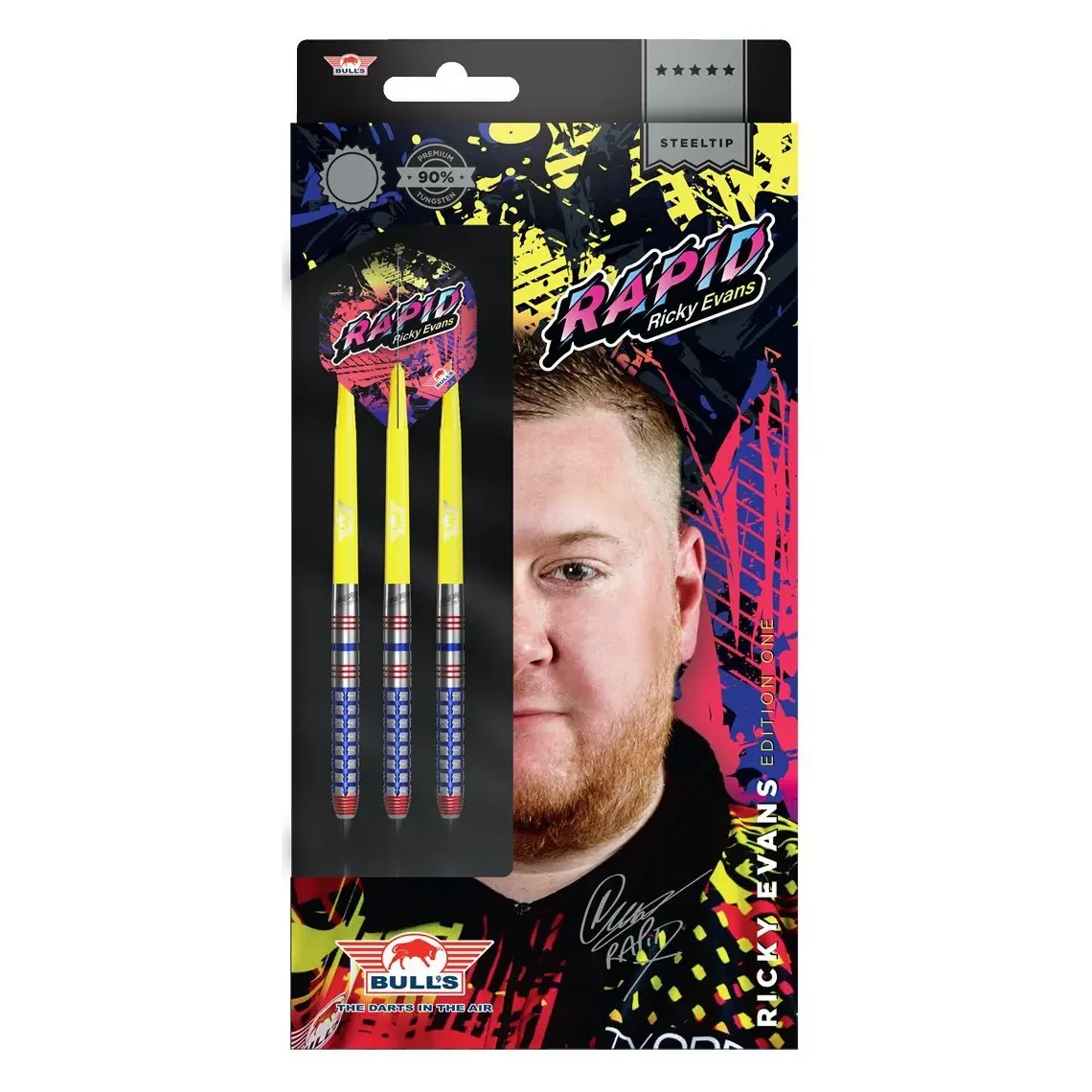 Bulls NL Ricky Evans Edition 1 90% Tungsten Steel Tip Darts