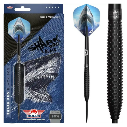Bulls NL Shark Pro Black 90% Tungsten Steel Tip Darts