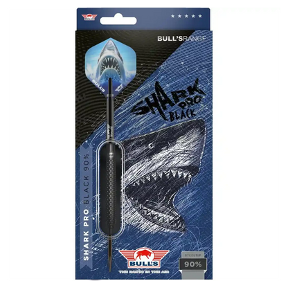 Bulls NL Shark Pro Black 90% Tungsten Steel Tip Darts
