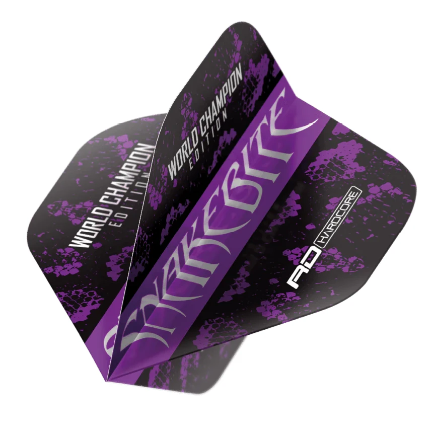 Red Dragon Peter Wright Snakebite World Champion Edition Black Strike Hardcore Dart Flights