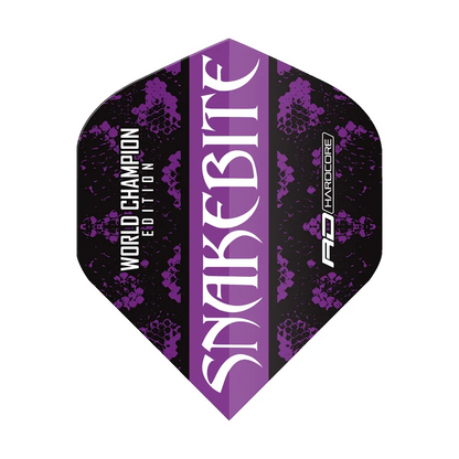 Red Dragon Peter Wright Snakebite World Champion Edition Black Strike Hardcore Dart Flights