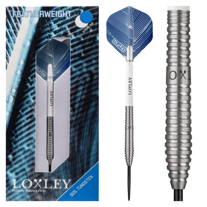 Loxley Featherweight Steel Tip Darts - Blue - 18g Packaging