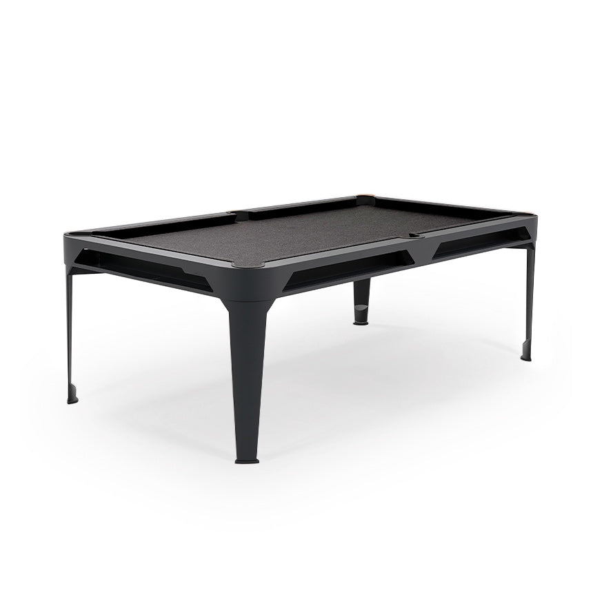 Cornilleau HYPHEN Outdoor Pool Table - Black Frame / Dark Grey Cloth with black pockets