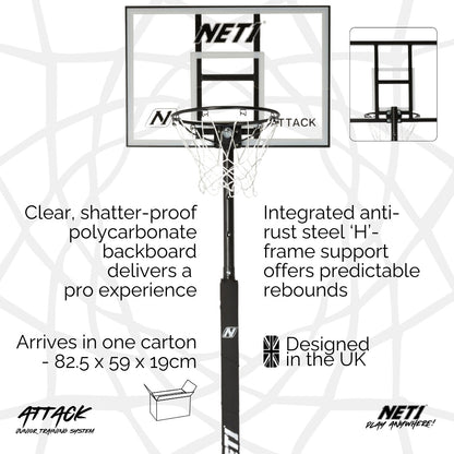 NET1 Attack Basketball Hoop