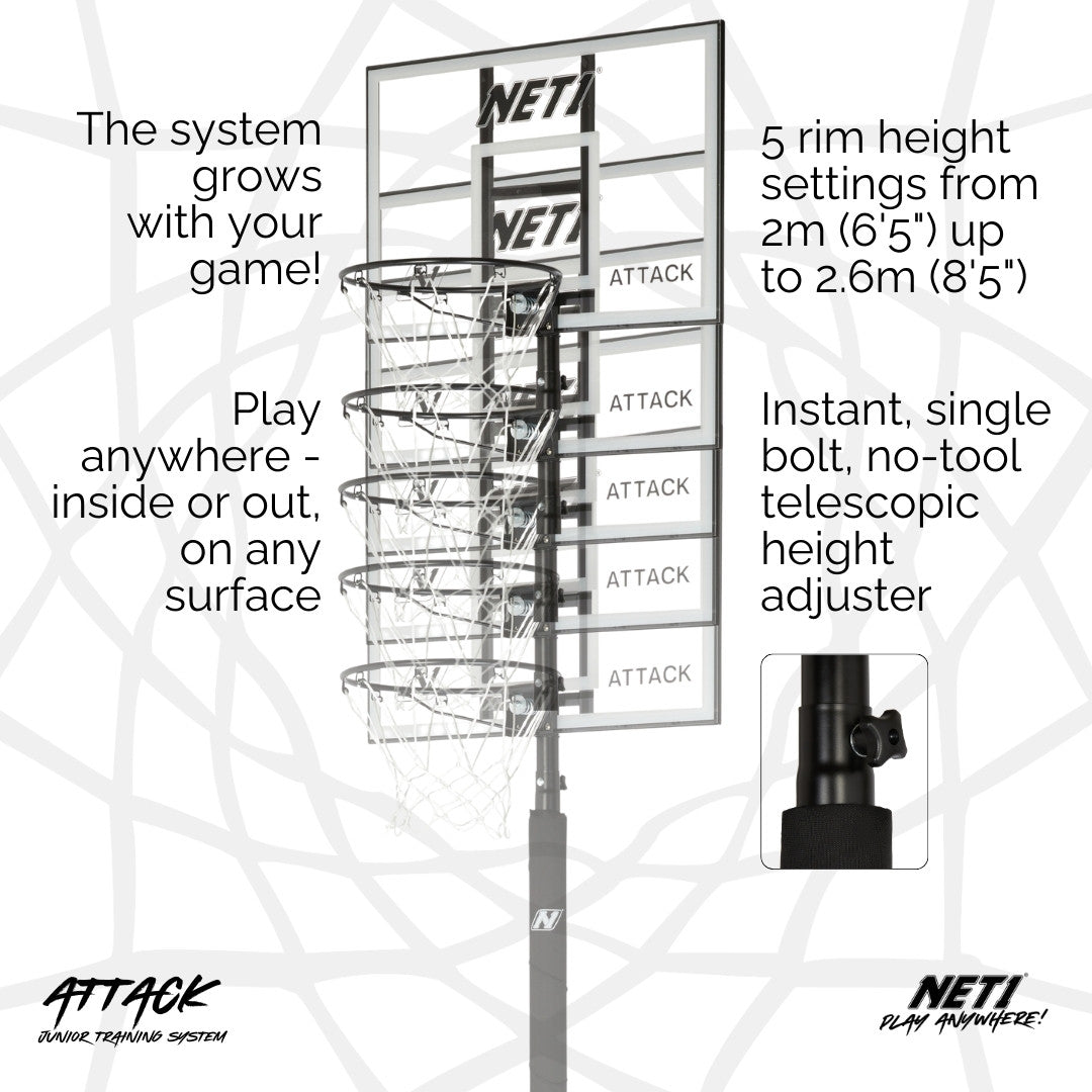 NET1 Attack Basketball Hoop