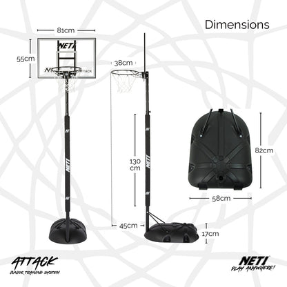 NET1 Attack Basketball Hoop