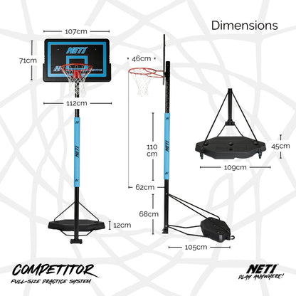 NET1 Competitor Basketball Hoop