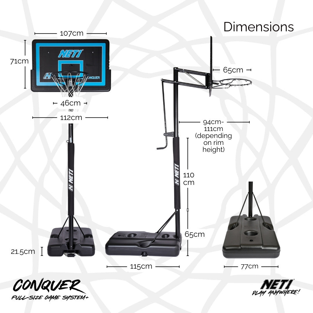 NET1 Conquer Basketball Hoop