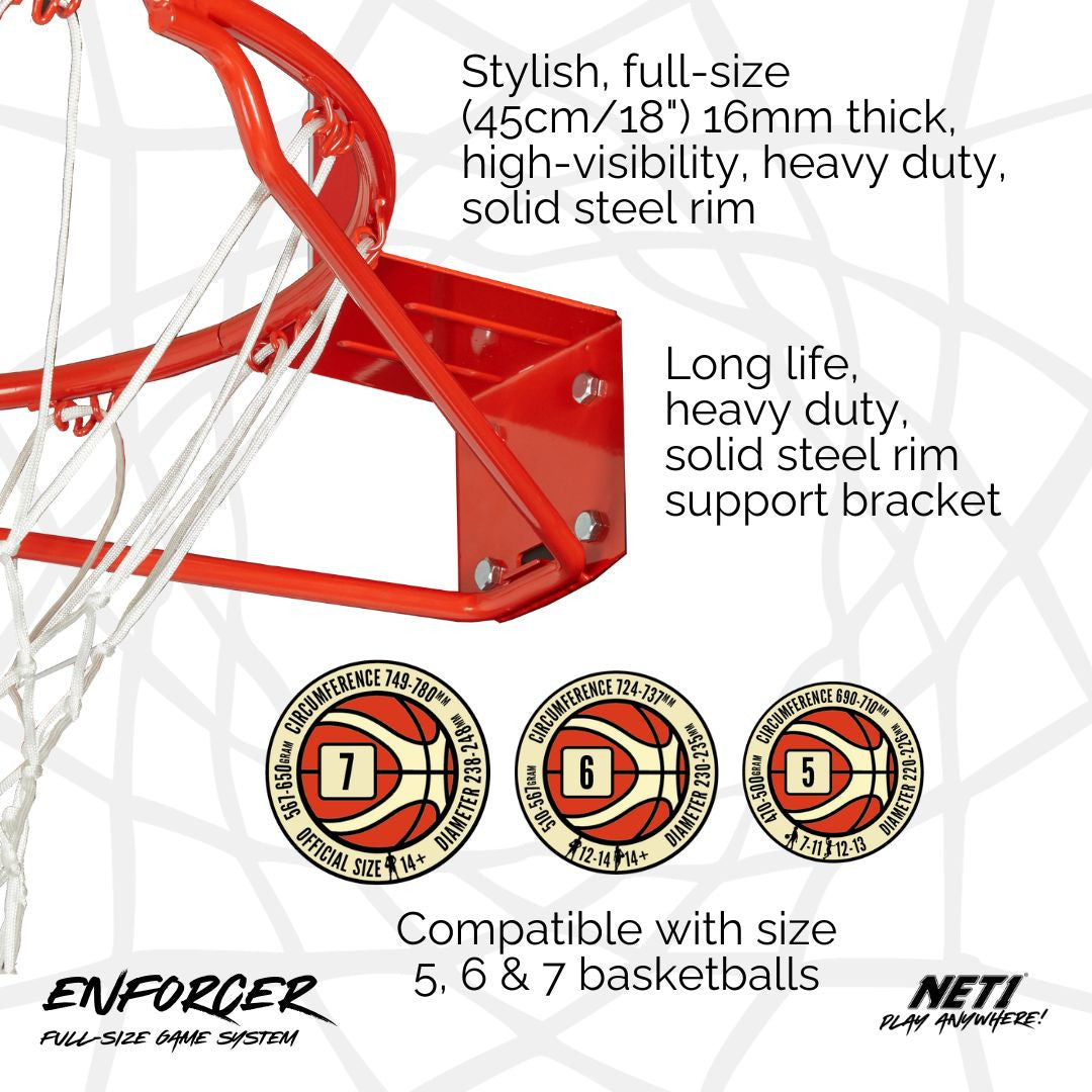 NET1 Enforcer Basketball Hoop