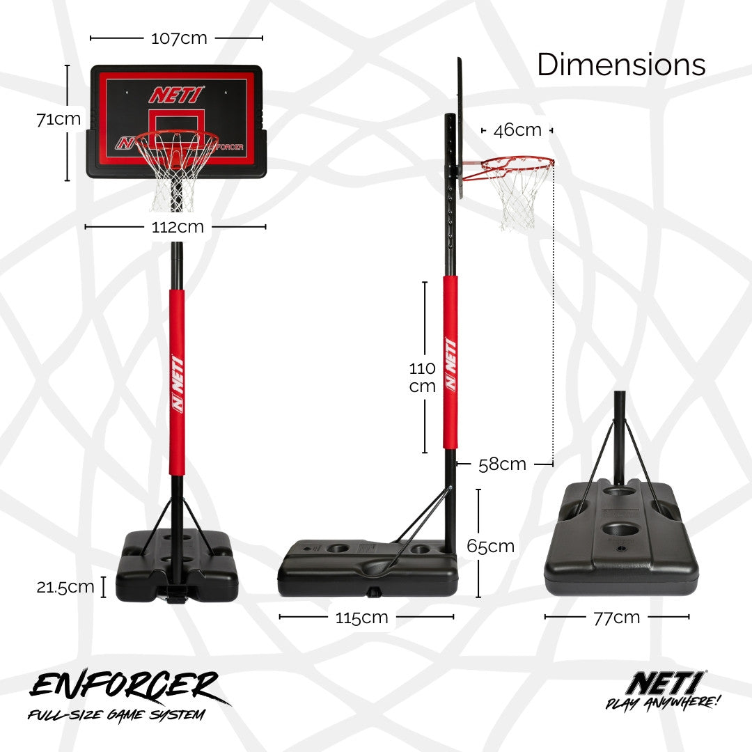 NET1 Enforcer Basketball Hoop