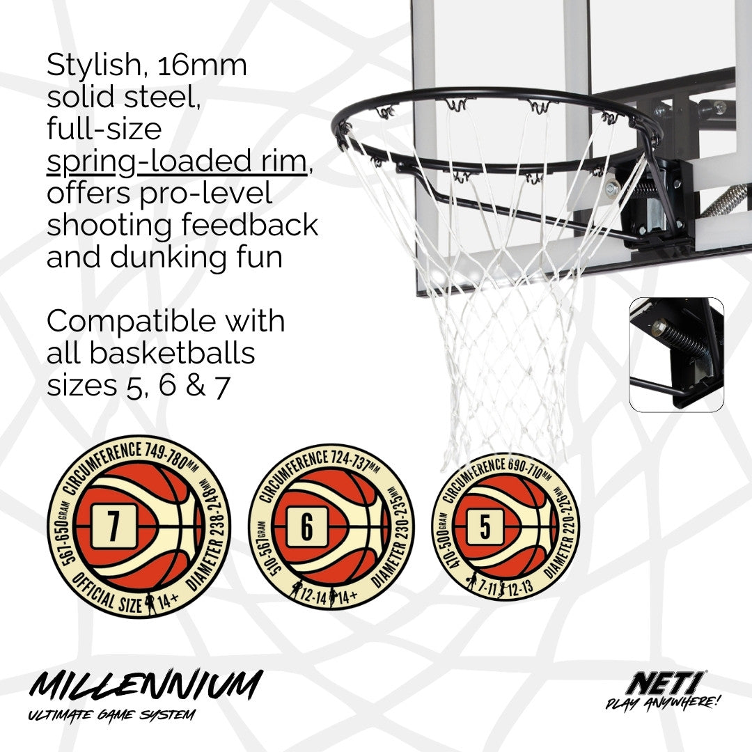 NET1 Millennium Basketball Hoop