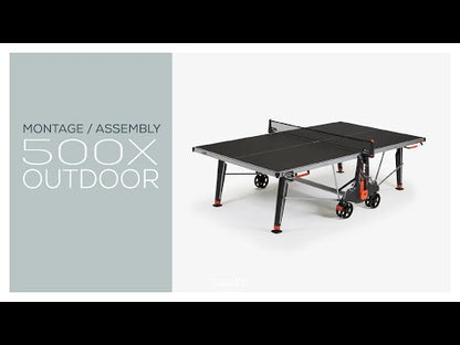 Cornilleau 500X Performance Black Outdoor Table Tennis Table