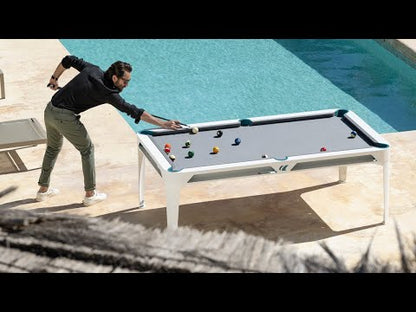 Cornilleau HYPHEN Outdoor Pool Table - Black Frame / Light Grey Cloth