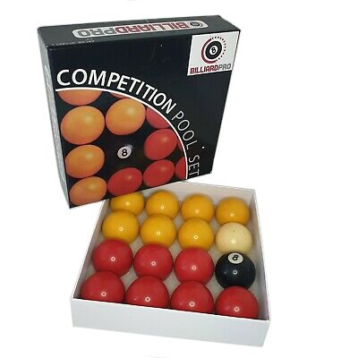 Economy 2 inch Pool Balls Reds and Yellows