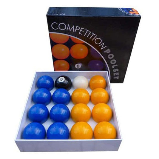 Economy 2 inch Pool Balls Blues and Yellows