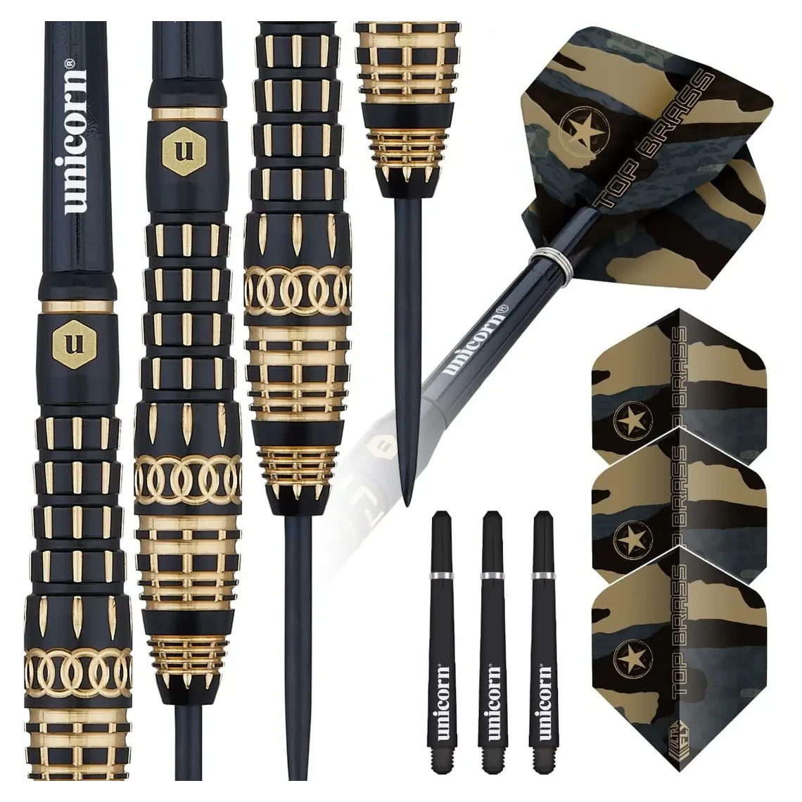 Unicorn Top Brass Style 4 20g Darts full set